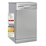 Exquisit Geschirrspüler GSP59109-030E silber | Spülmaschine 45 cm | Power+ | ECO Modus | Unterbaugerät