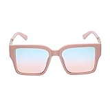 JEWEDECO Sonnenbrille mit quadratischem Rahmen Diamant-Sonnenbrille Sonnenbrille für Mädchen light würfelunterlage fot modische rechteckige sonnenbrille dekorative rechteckige Sonnenbrille