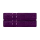 Mixibaby 2er Set Badetuch Badetücher Tücher 100cm x 150cm Frottee 100% Baumwolle 500g/qm, Farbe:Violett