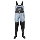 Night Cat Wathose Herren Damen Frauen Wathose mit Stiefeln wasserdichte Atmungsaktive Crosswater Blau Waders