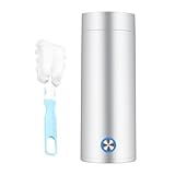 Tragbarer Wasserkocher Elektrisch Reisewasserkocher,400ml Reise-Elektrisch-Wasserkocher,Mini Camping,3 in 1 Mini-Thermoskanne 304 Edelstahl-Liner,für die Zubereitung von Tee, Kaffee Babymilch