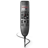 PHILIPS SMP3700 SpeechMike Premium Touch, USB-Diktiermikrofon für kristallklare Aufnahmen und Beste Spracherkennungsergebnisse, Bedienung per sensorischem Bedienfeld und Drucktasten, Anthrazit