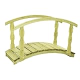 ShGaxin Gartenbrücke B-Ware, Teich Deko, Deko Garten, Teichbrücke, Garden Bridges, Gartendekoration Groß, 170x74x105 cm Kiefernholz Imprägniert