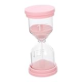 OKUMEYR Sanduhr-Timer Eier-Sanduhr Zeitschaltuhr für Kinder Sanduhr 1 Min Teeuhr Sanduhr alte Sanduhr bürodeko standuhr time Management zeitmanagement Timing-Tool Sanduhr-Dekor PVC Rosa