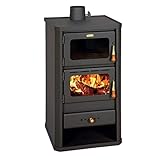 Kaminofen mit Backofen Prity FM 12kW, Holzofen mit Holzfach