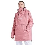 Bluemagic SkiJacken Skianzüge Schneeanzüge für Damen, Outdoorjacke Softshelljacken Outdoor Funktionsjacke, Winddicht Warm und Atmungsaktiv(Rosa,S)