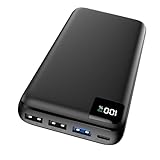 Power Bank 27000mAh Externer Akku - Bilivein Powerbank 22,5W Schnelles Aufladen Tragbares Ladegerät, PD USB C Input & Output mit LED Display für iPhone 14/13/12/11/Pro/Pro Max Serie Tablet, etc