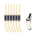 6 Stück Steinschleuder Gummi,Schleuder Zwille Erwachsene Ersatzgummi Jagd Profi Katapult Schleudergummiband Zwillengummis Rubber Bands fit Most Slingshots,for Outdoor Hunting Catapults(13.5CM)