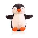 Thapncow Kuscheltier Pinguin Plüschtier für Kinder, Stofftier Schmusetier zum Kuscheln & Spielen, Squishmallow Pinguin Geschenk, Pudgy Penguins Plush Für Mädchen Jungen (Grauer Plüschpinguin 23cm)