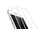 TECHKUN 2 Stück 3D Panzerfolie Displayschutzfolie Glas Folie für iPhone 8 Plus / 7 Plus / 6S Plus / 6 Plus,5.5 Zoll - 9H Härte,weiß