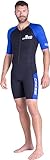 Cressi Tiburon Man Shorty Wetsuit 3mm - Shorty Neoprenanzug für Männer zum Schnorcheln, Schwimmen und Wassersport, Ultra Stretch Neopren