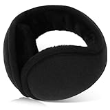 Yolev Ohrenwärmer Winter Damen Verstellbarer Ohrschützer Faltbar Ohrenschützer Fahrrad Schwarze Faltbare Ohrwärmer Frauen Warm zu Halten Ohrenwärmer Herren Winter Earmuffs