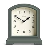 JONES CLOCKS® Tavern Kaminuhr | Traditionelles/Klassisches Design | Schlafzimmeruhr | Wohnzimmeruhr | Bürouhr | Kaminuhr | Tischuhr | Regaluhr | Kleine Uhr (Grün)