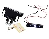 2EXTREME LED Nummernschildbeleuchtung - 12V, 44x12mm, Weißes LED-Licht, 61cm Kabel, Universal für Roller, Motorrad & Moped, Auto - Robustes Kunststoffgehäuse in Schwarz