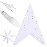 Veemoon Dekorativ Ornament Stecker Szene Stern Abdeckung Hängend Party Schatten Laterne Papier Lampe Licht Laterneeu Dekoration Led