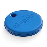 Chipolo ONE (2020) - 1 Pack - Schlüsselfinder, Bluetooth Tracker für Schlüssel, Gegenstandsfinder. Kostenlose Warnungen und andere Premium-Funktionen. Für iOS und Android (Blau)