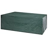 Kingsleeve Abdeckung Gartenmöbel Winterfest UV-beständig PE 308x138x89cm Garage Abdeckplane Schutzhülle Sitzgruppe Plane Doppelnaht Kordelstopp