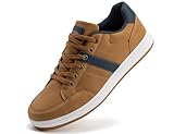 LANGDU Freizeitschuhe Herren Sneaker Schuhe Walkingschuhe Leichtgewicht Atmungsaktive Sportschuhe Größe41-46EU (Braunlight 99,44EU)