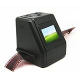 Filmscanner, 2 Zoll TFT IPS 22 MP Alter Kamerafilm und Diascanner, Konvertiert 135/126/110/Super 8 Film/Dia in Negativ/Farbe/Schwarzweiß JPG Foto, für Computer, Laptop, Telefon,