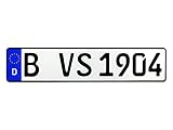 VooSale 1 Autoschild | Nummernschild DIN-Zertifiziert und reflektiernd nach ihrem Wunsch geprägt (1)