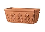 NEU !! Orig. Italienischer Blumenkasten 42 cm aus Terracotta Balkonkasten Pflanzkasten Blumentopf Pflanzgefäß Terrakotta