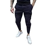 2025 Herren Isolierte Arbeitshose Herren Frühling Sommer und Herbst Lässig Elastisch Slim Fit Overalls Outdoor Trendige Hosen Lose Fitness Overalls Kleiner Junge, navy, S