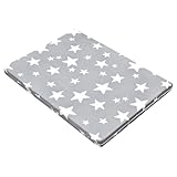 Baby Delux Laufgittermatratze 75x100 cm für Laufstall Laufgitter Big Stars Grey Schaumstoff Oeko-TEX Zertifiziert