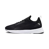 PUMA Unisex Flyer Runner Laufschuhe, Black Black White, 45 EU