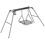 Campfire Cooking Stand BBQ Grill Swing Grill Lagerfeuer Kochgeräte Camp Feuer Kochständer Rack Hochleistungs Eisen Lagerfeuer Kochständer Outdoor Picknick Kochgeschirr