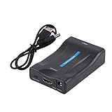 KOSDFOGE Scart Zu HDMI Audio Video Converter Scaler Adapter 720P 1080P Mit USB Kabel