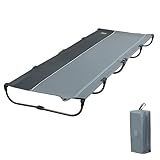 TIMBER RIDGE Feldbett Klappbar leicht Campingbett Faltbar Einfach zu Bauen Tragbares Campingliege Bequem bis 120kg Reisebett Erwachsene Klappbett Camping für Outdoor Camp Reisen Garten