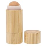 minkissy Ölabsorbierender Rollball-make-up-pinsel Make up Pinsel Haarbürste Waschbürste Flüssiger Make-up-foundation-pinsel Puderpinsel Für Losen Puder Gesichtsbürste Light Brown Faserwolle