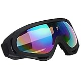 Vicloon Skibrille, Ski Snowboard Brille, UV-Schutz Goggle, Motocross Brille Helmkompatible, Anti-Fog Skibrille, Sportbrille für Skifahren Motorrad Fahrrad Skaten, Unisex…