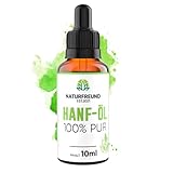 NATURFREUND® Premium Hanföl HOCHDOSIERT Hanfsamenöl Hanf Tropfen Omega 3-6-9 Öl Fettsäuren Naturöl Hanftropfen - Made in Germany - 10ml