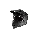 O'NEAL | Motocross-Helm | MX Enduro Motorrad | ABS-Schale, Lüftungsöffnungen für optimale Belüftung & Kühlung | 2SRS Helmet Flat | Erwachsene | Schwarz | Größe M