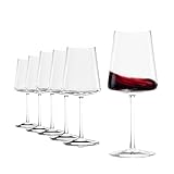 Stölzle Lausitz Bordeaux Glas Power 6er-Set I Hochwertige Rotweingläser optimal für Bordeauxwein I Extra Dünne Bordeauxgläser I Spühlmaschinenfeste Weinkelche mit maximaler Geschmacksentfaltung