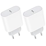 20W 2-Pack USB C Adapter for iPhone 16/Pro/16 Pro Max/16 Plus 15 14 13 12 11 SE, Pad Mini, USBC Netzteil Stecker Ladestecker Netzstecker Ladeadapter Steckdose Ladegerät Wsehnga