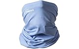 Livinguard Tube MASK LITE |Schlauchschal Winter Halstuch für Laufen Radsport Herren Damen Multifunktionstuch Halswärmer Warm Fleece Winddicht Ski Nackenwärmer Fussball Schwarz|Light Blue, Men