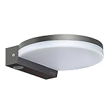 Oktaplex Ros LED Außenleuchte IP65 3000K warmweiß 1300 Lumen 14,6W 230V Wandlampe aussen Außenlampe anthrazit flach