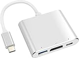 VVG USB C to 4K HD.MI Adapter für MacBook Pro/Air, 3 in 1 USB-C Digital AV Multiport Adapt mit 4K 30Hz, 100W Aufladen, USB 3.0 5Gbps Datenport Kompatibel für Mac M1 M2 Laptop iPad Pro/Switch