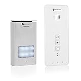 Smartwares DIC-21112 Türgegensprechanlage für 1 Wohneinheit mit Türöffnerfunktion / 2-Draht-Technik, Silber