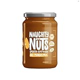 NAUGHTY NUTS Bio Mandelmus SMOOTH, 100% vegan, 500g - ohne Palmöl & Zuckerzusatz, natürliches Nussmus, ideal als Topping oder für Rezepte, aus Bio Mandeln & mit einer Prise Meersalz verfeinert