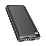 Power Bank 26800mAh Externer Akku: Riapow Powerbank 3A Schnelles Aufladen (USB C Input & Output) Tragbares Handy Ladegerät mit 4 Ausgänge für Smartphones, Tablets