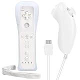 Controller für Nintendo Wii: Wii Controller Remote mit Nunchuck Wii Remote Gamepad mit Nunchuk Wii Fernbedienung für Wii Wireless wii Fernbedienung (Controller ohne Motion Plus) (Weiß)