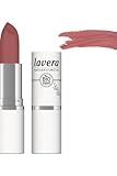 lavera Velvet Matt Lipstick - Berry Nude 01 - Lippenstift - glutenfrei - ohne Silikone - ohne Mineralöl - ohne Mikroplastik - Cremig, matte Textur - Bio-Blütenbutter - Bio-Sonnenblumenöl - 4,5g