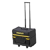 Stanley Werkzeugkoffer (mit Rollen, 44,5 x 25,5 x 42 cm, wasserfester Kunststoffboden, Trolley aus strapazierfähigem und robustem 600 x 600 Denier Nylon, viele Verstaumöglichkeiten) 1-97-515