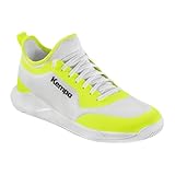 Kempa Kourtfly Jr Sport-Schuhe, weiß/Fluo gelb, 39 EU