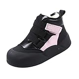 Generisch Girls Shoes Fashion Solid Color Short Boots Non Slip Breathable Women Boots Schneeschuhe Kinder 32 (Black, 30.5 Little Child)