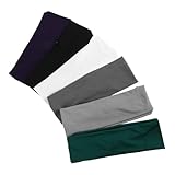 POPETPOP 6 Stück Yoga Stirnband Kopfband Bandanas Für Männer Lauf Stirnband Breite Stirnbänder Herren Stirnband Fußball Stirnbänder Herren Lauf Stirnband Fußball Schweißband