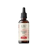 LIV Vitamin B12 Tropfen, 50ml | 250 µg/Tropfen, 200µg Methylcobalamin & 50µg Adenosylcobalamin | 100% Alkoholfrei & Vegan | Regelmäßige Laboranalysen